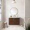 James Martin Vanities Amberly 36in Single Vanity, Mid-Century Walnut w/ 3 CM White Zeus Top 670-V36-WLT-3WZ - alternate 2
